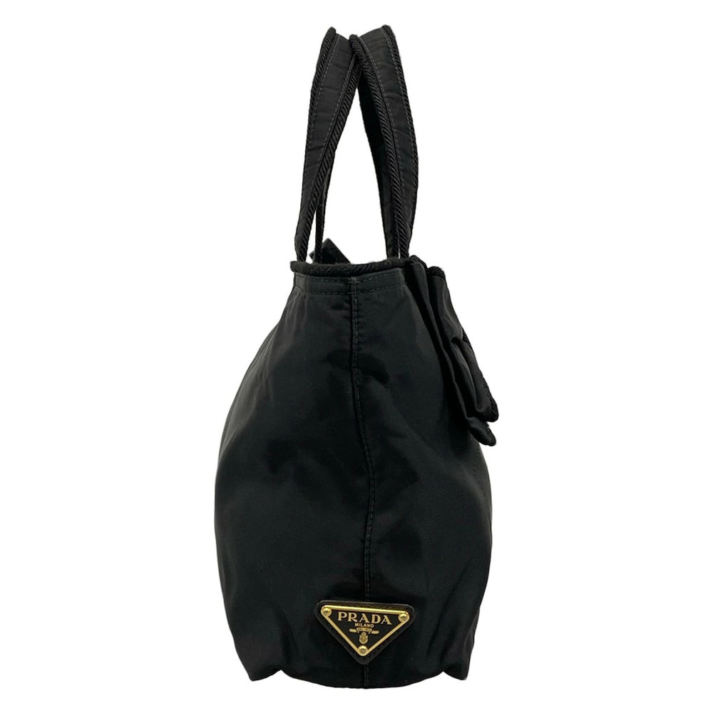 Prada Handbag Jacquard Black Logo Rion